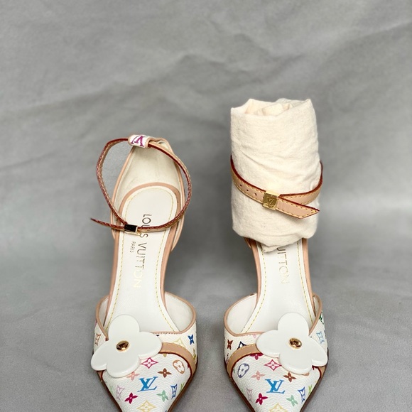 Auth Louis Vuitton Japanese Pop Artist Takashi Murakami LV monogram toile size 6 - Picture 14 of 16